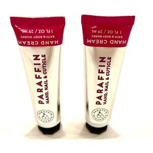 Bath & Body Works LOT Set of 2 Paraffin Hand & Nail Cream Lotion 1 fl oz ea NEW